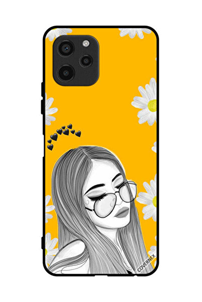 Covernex غطاء حماية لهاتف هواوي إنجوي 50z - نظارات بتصميم فتاة