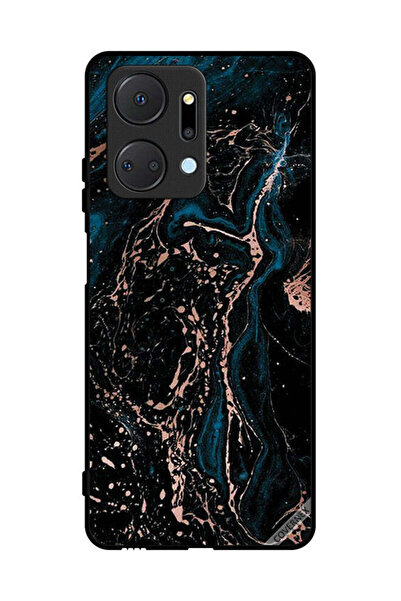 Covernex غطاء حماية لهاتف Honor X7a بنمط مزيج من الرخام واللون العادي