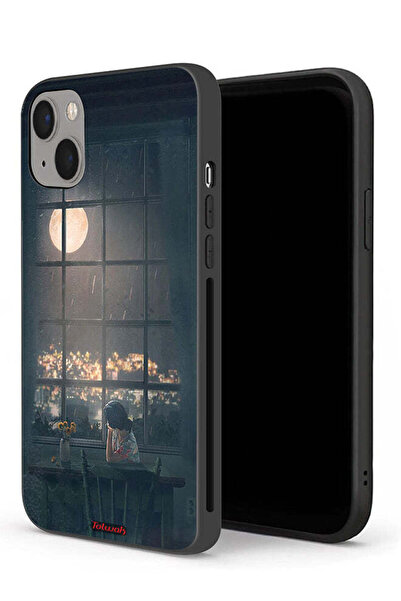 Tolwak غطاء حماية لجهاز Apple iPhone 13 mini مع صورة القمر