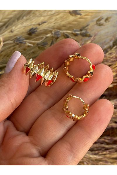 Lucios Vip Triangle Triple Earring Set