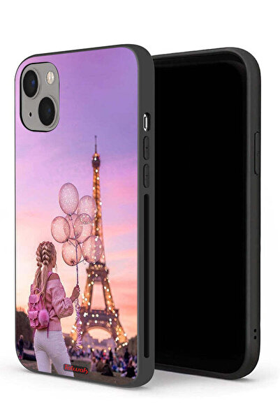 Tolwak جراب حماية لجهاز Apple iPhone 13 - فتاة تحمل بالونات