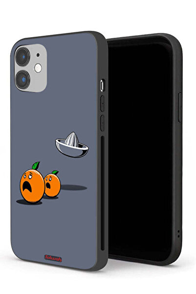 Tolwak جراب حماية لجهاز Apple iPhone 12 mini - فن رقمي بسيط - فكاهة