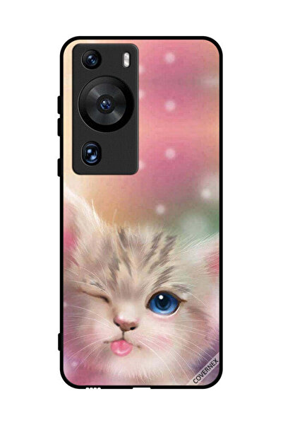 Covernex غطاء حماية لهاتف هواوي بي 60 برو - تصميم قطة لطيفة