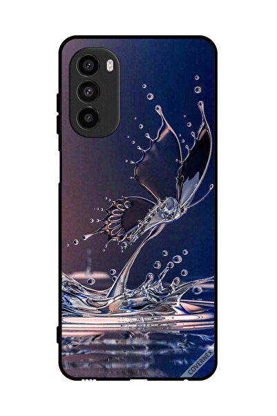 Covernex غطاء حماية لهاتف موتورولا موتو جي 52 - قطرات الماء - فراشة