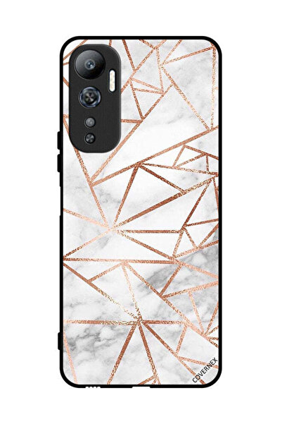 Covernex غطاء حماية لهاتف Infinix Hot 20 بنمط رخامي وورق حائط