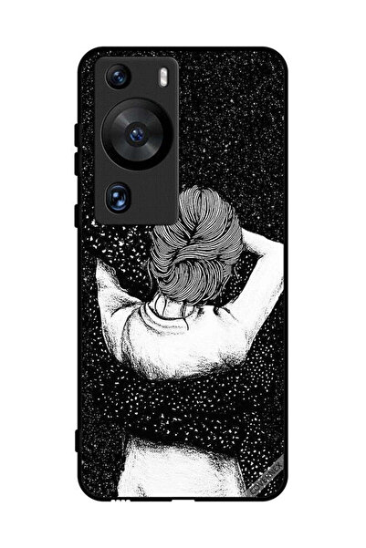 Covernex غطاء حماية لهاتف هواوي بي 60 برو - خيال ليلي لفتاة خربشة