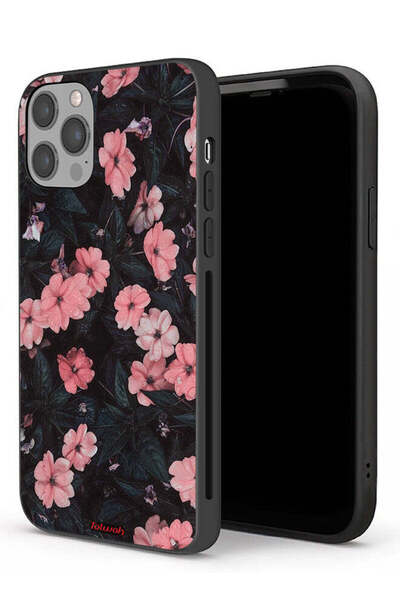 Tolwak غطاء حماية لجهاز Apple iPhone 12 Pro - زهر الخوخ والورود الصغيرة