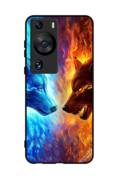 Covernex غطاء حماية لهاتف هواوي بي 60 برو - ذئب الماء والنار