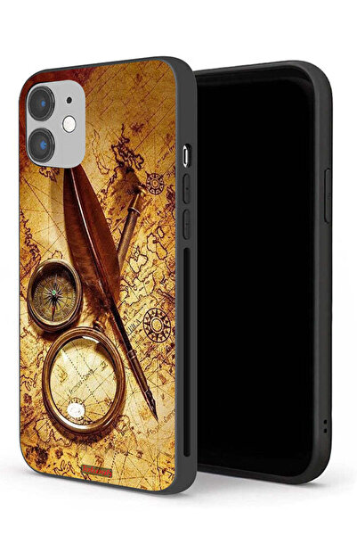 Tolwak جراب حماية لجهاز Apple iPhone 12 بتصميم بوصلة عتيقة