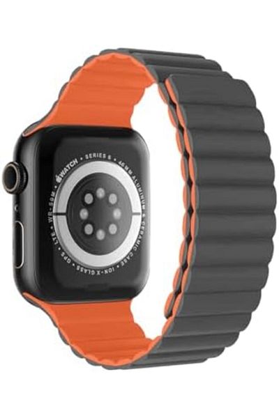 Glassology Smart Watch Band Magnetic Silicone 46 mm Grey
