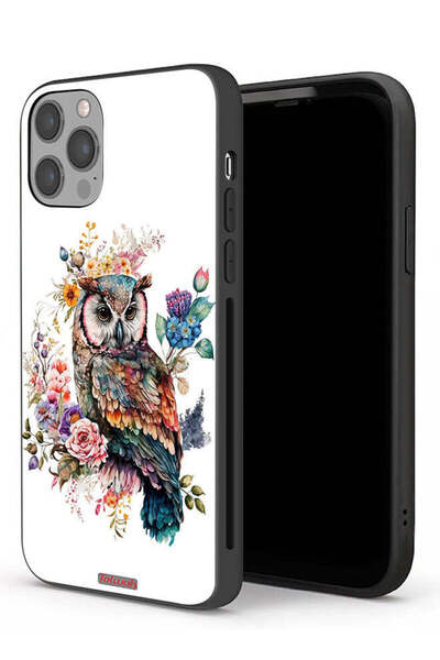 Tolwak غطاء حماية لجهاز Apple iPhone 12 Pro Max بتصميم بومة فنية تجريدية