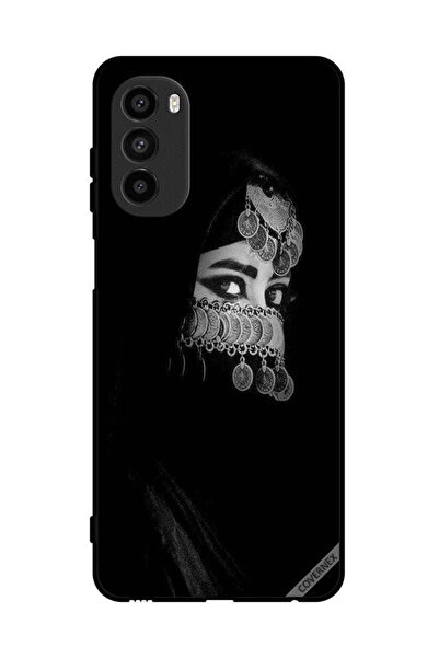 Covernex غطاء حماية لهاتف موتورولا موتو جي 52 - فتاة ذات عيون جميلة ووجه مزين...