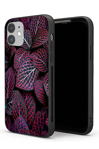 Tolwak غطاء حماية لجهاز Apple iPhone 11 بنقشة أوراق سالجا