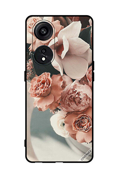 Covernex غطاء حماية لهاتف Oppo Reno8 T 5G باقة من زهور الخوخ الجميلة