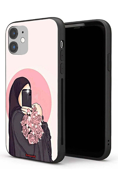 Tolwak جراب حماية لجهاز Apple iPhone 11، فن التقاط صور سيلفي أثناء حمل الزهور