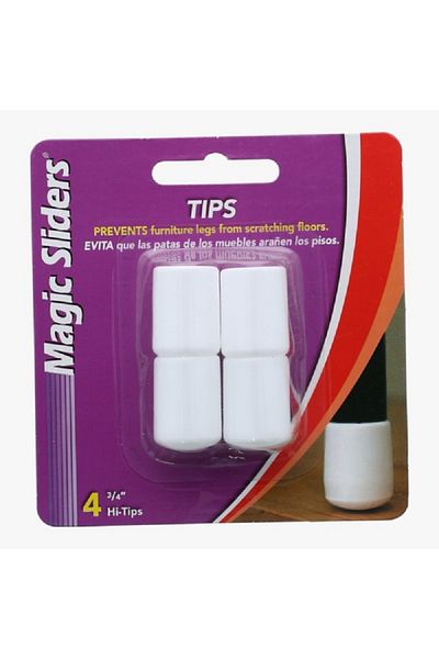 Magic Sliders 4-Piece Easy to Use Durable Vinyl Furniture Leg Tips