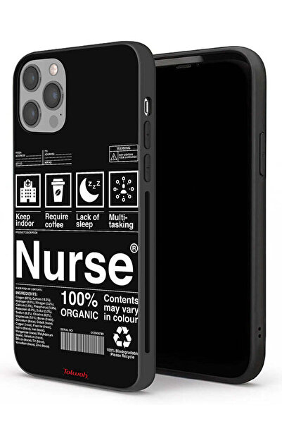 Tolwak جراب حماية لجهاز Apple iPhone 12 Pro Max - ملصق ممرضة
