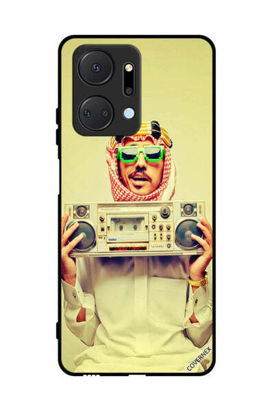 Covernex غطاء حماية لهاتف Honor X7a يحمل جهاز موسيقى عتيق