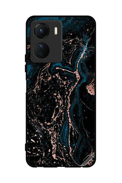 Covernex غطاء حماية لهاتف Vivo Y16 بنمط مزيج من الرخام واللون العادي