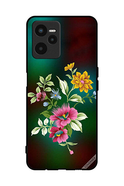 Covernex غطاء حماية لهاتف Realme C35 برسومات زهور عالية الدقة