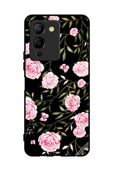 Covernex غطاء حماية لهاتف Infinix Note 12 Pro 5G وردي في باقات من الأوراق الص...
