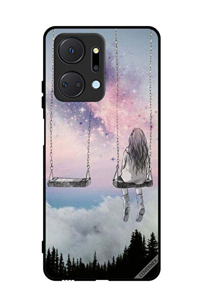 Covernex غطاء حماية لهاتف Honor X7a - رسم فتاة وحيدة