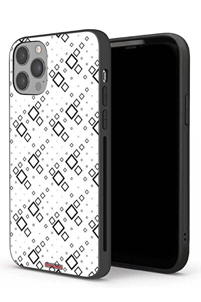 Tolwak جراب حماية لجهاز Apple iPhone 12 Pro بتصميم مربع تجريدي فني رقمي
