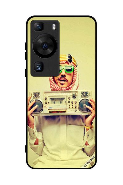 Covernex غطاء حماية لهاتف هواوي بي 60 يحمل جهاز موسيقى عتيق