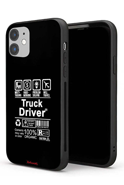 Tolwak Apple iPhone 11 Protective Case Truck Driver Sticker