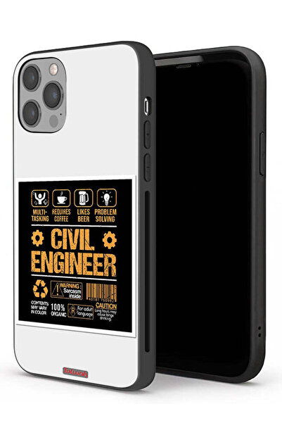 Tolwak جراب حماية لجهاز Apple iPhone 12 Pro - ملصق مهندس مدني