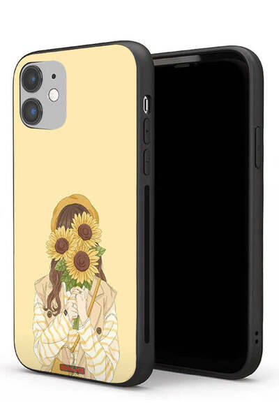 Tolwak غطاء حماية لجهاز Apple iPhone 11 مع غطاء وجه بنقشة عباد الشمس