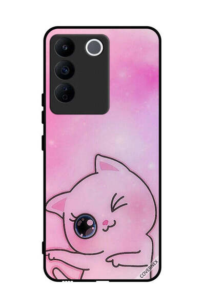 Covernex غطاء حماية لهاتف Vivo V27e Go This Way Kitten