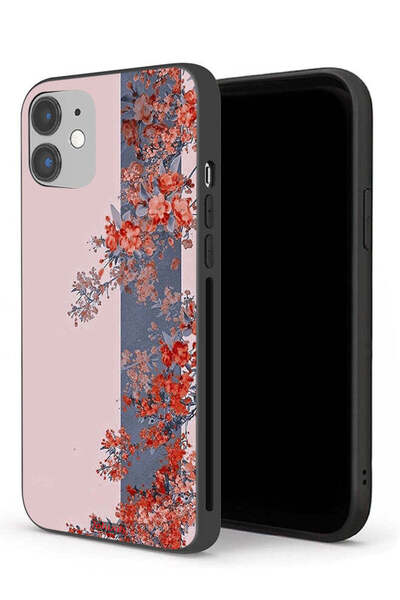 Tolwak جراب حماية لجهاز Apple iPhone 12 بتصميم أوراق الشجر والزهور