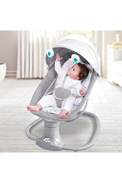 Mastela Rocking Chair for Newborns Gray Color 3 in 1 with Music, Bluetooth, and Remote Control