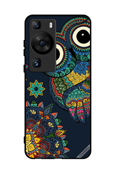 Covernex غطاء حماية لهاتف هواوي بي 60 بتصميم بومة زهرية