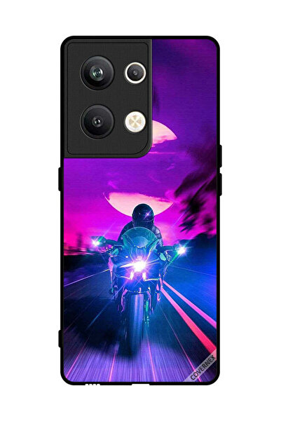 Covernex غطاء حماية لهاتف Oppo Reno 9 Pro Plus - خلفية رجل على دراجة