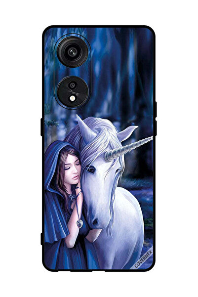 Covernex غطاء حماية لهاتف Oppo Reno8 T 5G فتاة تحب وحيد القرن