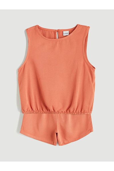LC Waikiki Lcw Kids Linen Blend Girls Blouse and Shorts (S5)