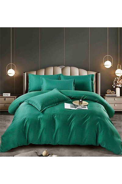 CHIRASO CHIRASO Premium Damask Bedding, 6 Pieces, ELASTIC Sheet 180x200 cm, 4 Pillowcases