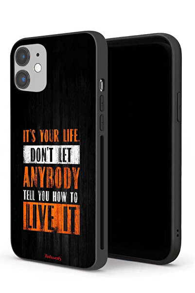 Tolwak جراب حماية لجهاز Apple iPhone 12 "Its Your Life"