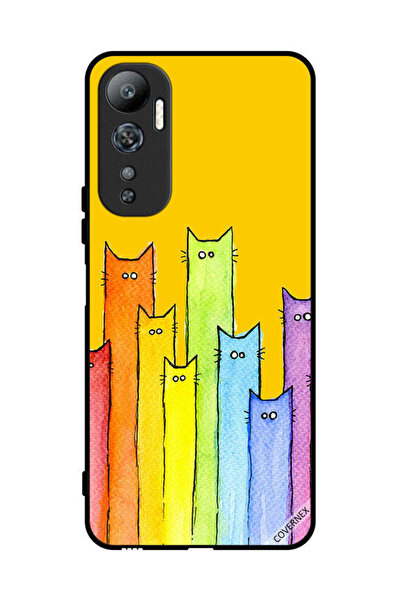 Covernex غطاء حماية لهاتف Infinix Hot 20 بتصميم دمية قطة