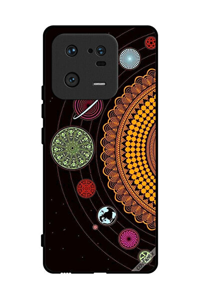 Covernex غطاء حماية لهاتف شاومي 13 برو، تصميم فن ماندالا للنظام الشمسي
