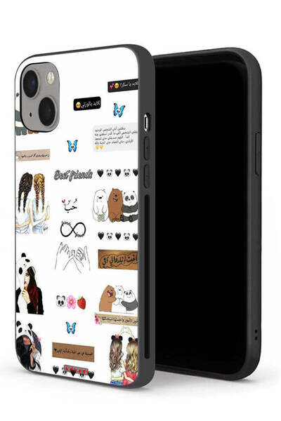 Tolwak جراب حماية لجهاز Apple iPhone 13 mini مع اقتباسات وملصقات باللغة العربية