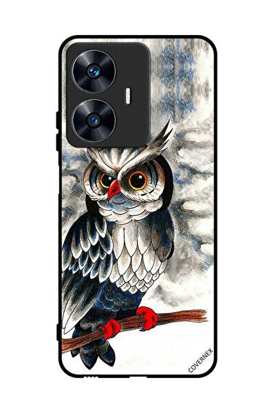 Covernex غطاء حماية لهاتف Realme C55 - رسم بومة