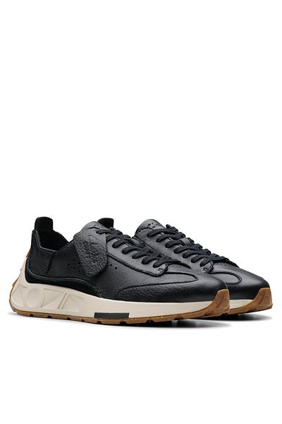 CLARKS Women's Sneakers black CLARKS-26178905 318 BLACK LEATHER