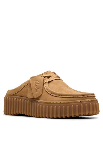 CLARKS Women's Flip-flops brown CLARKS-26181196 E36 LIGHT TAN NUBUCK
