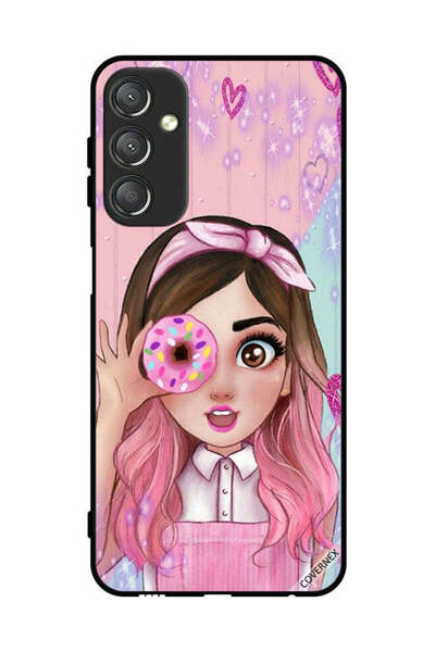 Covernex غطاء حماية لهاتف سامسونج جالاكسي A24 4G برسومات فتاة محبة للدونات