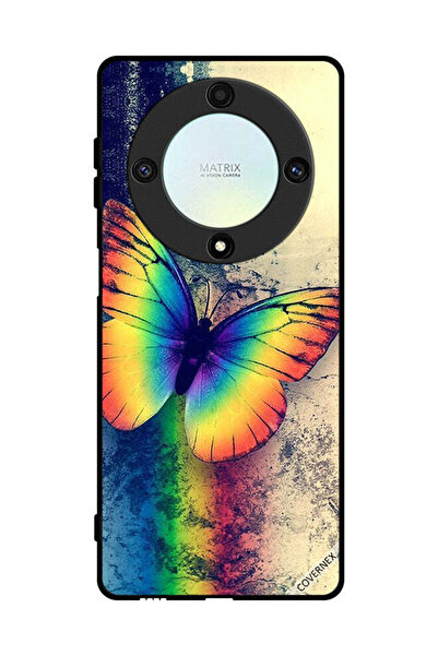 Covernex Protective Case Cover For Honor X9a Vintage Rainbow Butterfly
