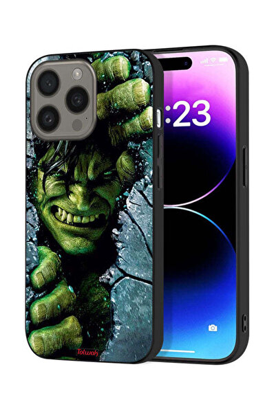 Tolwak غطاء حماية لجهاز آيفون 15 برو من آبل - هالك المذهل