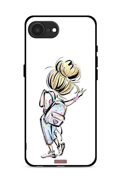 Tolwak غطاء حماية لجهاز Apple iPhone 16e بتصميم فتاة العودة إلى المدرسة